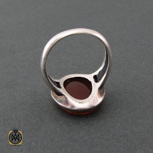 انگشتر عقیق یمن با حکاکی ماشاء الله لاقوه الا به الله - کد 8669 - تصویر 3