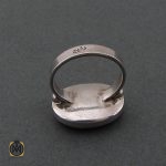 3 انگشتر عقیق یمن با حکاکی من قنع عز ومن طمع ذل - کد 8670 - تصویر 3