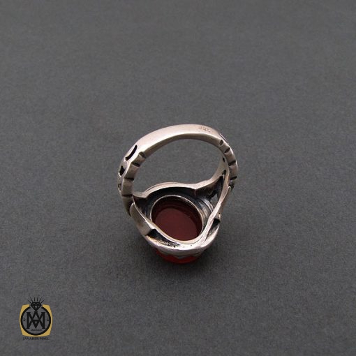 3 انگشتر عقیق یمن با حکاکی یا جواد ابن الرضا - کد 8675 - تصویر 3
