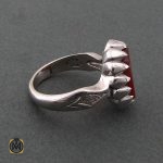 3 انگشتر عقیق یمن مردانه با حکاکی یا قادر المتعال استاد حیدر - کد 8600 - تصویر 3