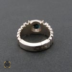3 انگشتر فیروزه نیشابور مردانه خوش طبع - کد 8703 - تصویر 3