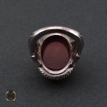 3 انگشتر عقیق یمن مردانه درشت - کد 8706 - تصویر 3