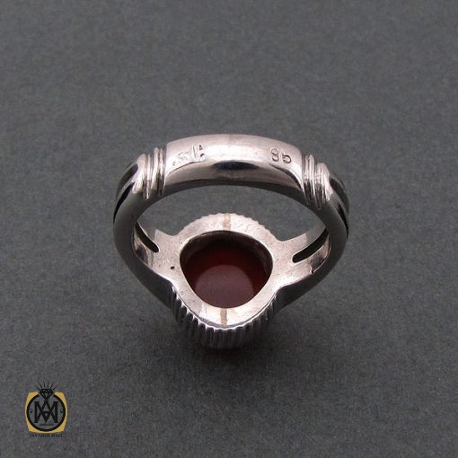 3 انگشتر عقیق یمن مردانه خوش رنگ - کد 8707 - تصویر 3