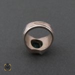 3 انگشتر زمرد زامبیا مردانه لوکس و معدنی - کد 8585 - تصویر 3