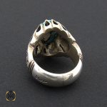 3 انگشتر فیروزه نیشابوری درشت و خوش طبع مردانه - کد 8717 - تصویر 3