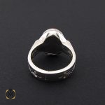 3 انگشتر عقیق یمن مردانه دست ساز - کد 8724 - تصویر 3