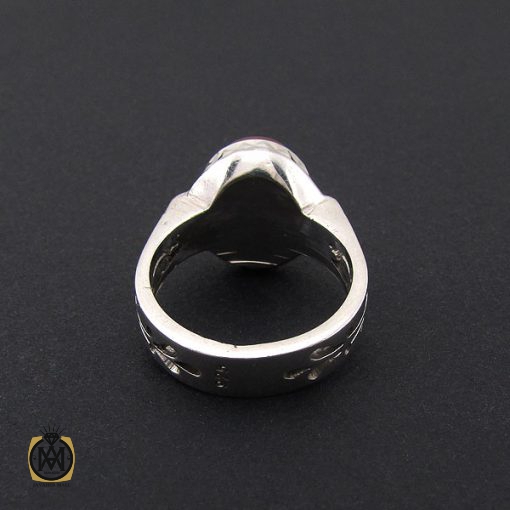 انگشتر عقیق یمن مردانه دست ساز - کد 8724 - تصویر 3