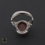 3 انگشتر عقیق یمن مردانه خوش رنگ - کد 8727 - تصویر 3