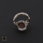 3 انگشتر عقیق یمن مردانه خوش رنگ - کد 8728 - تصویر 3