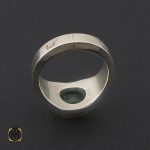 3 انگشتر زمرد زامبیا مرغوب مردانه هنر دست استاد باقرزاده - کد 8732 - تصویر 3