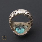 3 انگشتر توپاز سبز مردانه خوش رنگ - کد 8737 - تصویر 3