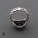 3 انگشتر یاقوت کبود مردانه - کد 8750 - تصویر 3