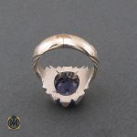 3 انگشتر یاقوت کبود آفریقایی مردانه هنر دست استاد باقرزاده - کد 8752 - تصویر 3