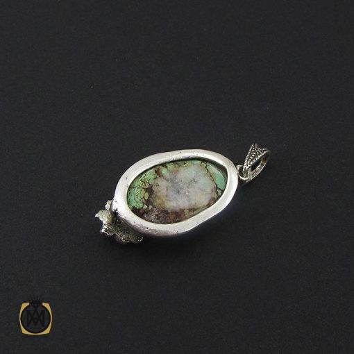 مدال فیروزه نیشابوری و مارکازیت زنانه طرح آوینا - کد 3145 - تصویر 3