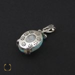 3 مدال فیروزه نیشابوری و مارکازیت زنانه طرح آسمان - کد 3146 - تصویر 3