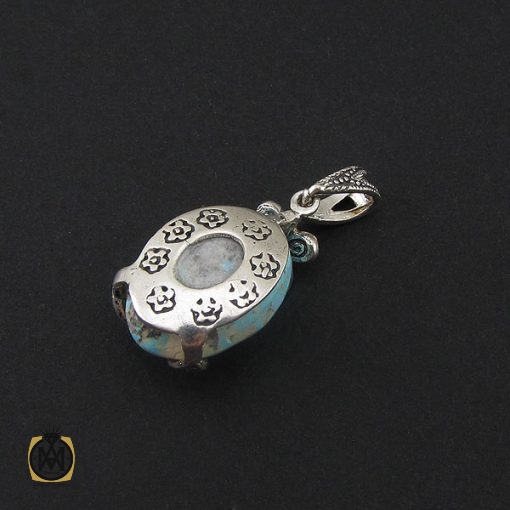 3 مدال فیروزه نیشابوری و مارکازیت زنانه طرح آسمان - کد 3146 - تصویر 3