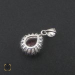 3 مدال یاقوت سرخ زنانه طرح هستی - کد 3150 - تصویر 3