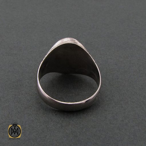 انگشتر عقیق یمن مردانه دست ساز - کد 8607 - تصویر 3