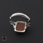 انگشتر عقیق یمن مردانه دست ساز - کد 8760 - تصویر 3