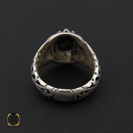 انگشتر فیروزه نیشابوری مردانه خوش طبع مردانه هنر دست استاد احمدی - کد 8765 - تصویر 3