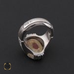 انگشتر فیروزه نیشابوری درشت مردانه هنر دست استاد شرفیان - کد 8768 - تصویر 4
