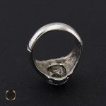 3 انگشتر زمرد زامبیا مردانه خوش رنگ - کد 8772 - تصویر 3