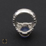 3 انگشتر عقیق یمن کبود مردانه دست ساز – کد 8779 - تصویر 3