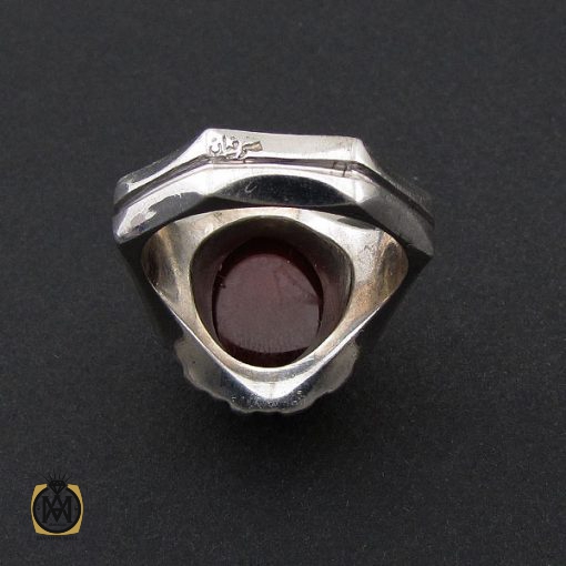 انگشتر عقیق یمن مردانه هنر دست استاد شرفیان – کد 8780 - تصویر 3
