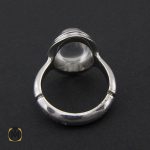 انگشتر دُر نجف مرغوب مردانه دست ساز – کد 8784 - تصویر 3