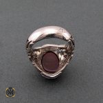 انگشتر عقیق یمن مردانه درشت و مرغوب - کد 8613 - تصویر 3