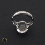 3 انگشتر دُر نجف شفاف مردانه دست ساز – کد 8785 - تصویر 3