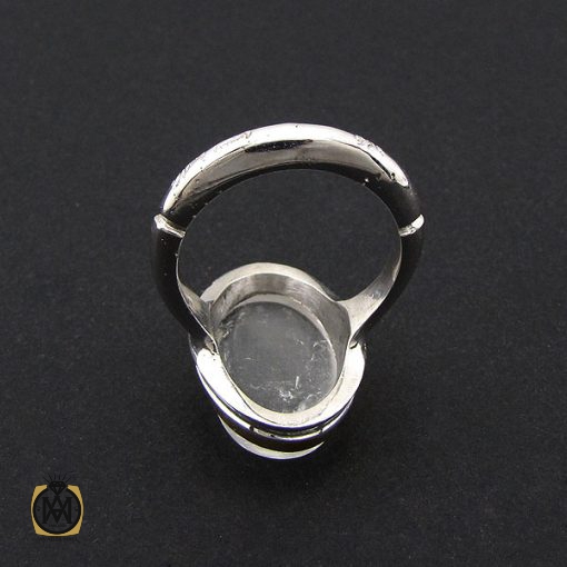 3 انگشتر دُر نجف مردانه دست ساز – کد 8786 - تصویر 3