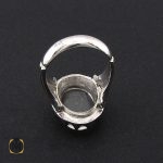 3 انگشتر دُر نجف مردانه شفاف دست ساز – کد 8789 - تصویر 3