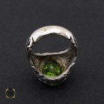 3 انگشتر نقره مردانه زبرجد اصل سبز خوش رنگ – کد 8790 - تصویر 3