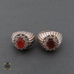 3 انگشتر عقیق یمن مردانه - کد 8614 - تصویر 3