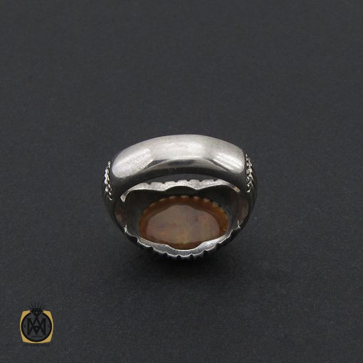 انگشتر اپال خوش رنگ طرح صفوی دست ساز – کد 8796 - تصویر 3