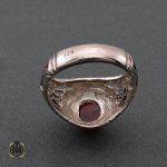 3 انگشتر عقیق یمن مردانه مدل شبکه - کد 8616 - تصویر 3