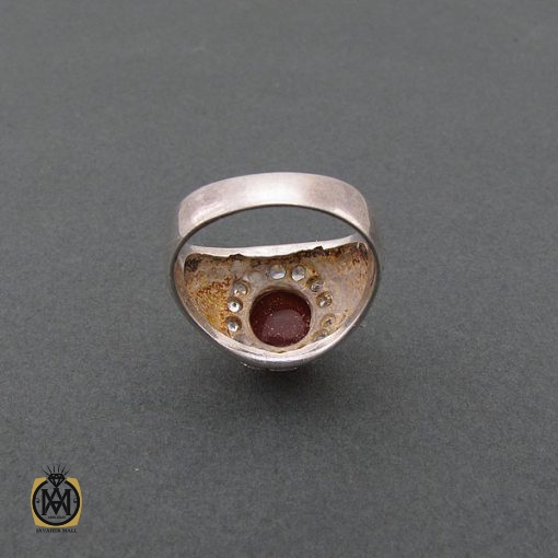 انگشتر عقیق یمن مردانه - کد 8621 - تصویر 3