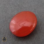 3 نگین تک عقیق یمن با حکاکی یا الله هنر دست استاد طاها - کد 9035 - تصویر 3