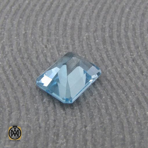 3 نگین تک توپاز آبی شفاف و مرغوب - کد 9038 - تصویر 3