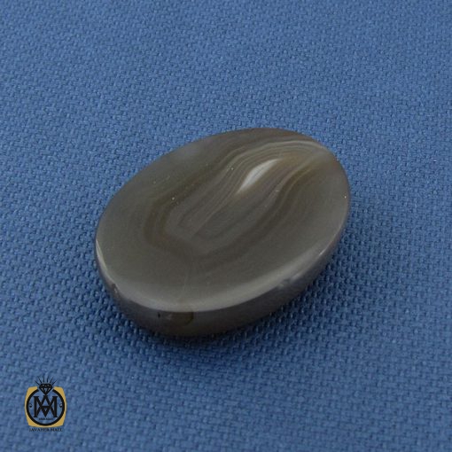 نگین تک عقیق سلیمانی با حکاکی سوره کوثر - کد 9040 - تصویر 3