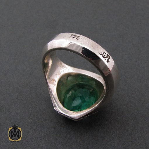انگشتر زمرد اتیوپی اصل مردانه فاخر و ارزشمند - کد 8583 - تصویر 3
