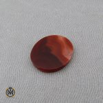 3 نگین تک عقیق قرمز خوش نقش - کد 9047 - تصویر 4