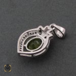 3 مدال زبرجد زنانه طرح ساتین - کد 3140 - تصویر 3