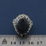 4 انگشتر حیدید سینی مردانه با حکاکی ان الله بالغ امره - کد 8639 - تصویر 4