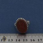 4 انگشتر عقیق قرمز مردانه با حکاکی ومن یتق الله - کد 8651 - تصویر 4