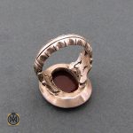 4 انگشتر عقیق یمن مردانه با حکاکی علی وجه الله استاد حیدر - کد 8594 - تصویر 4