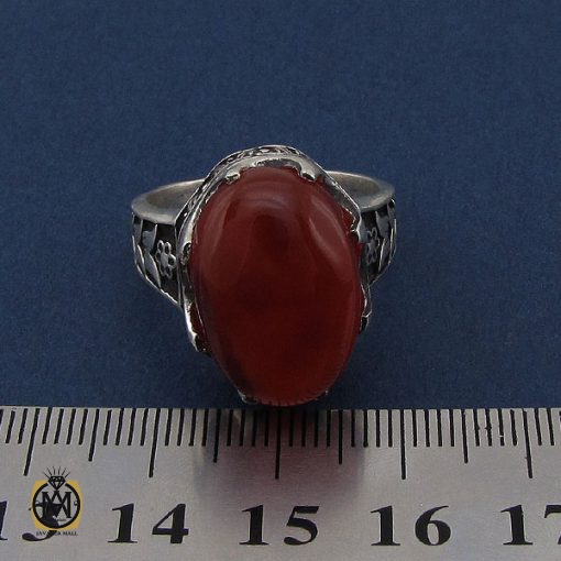 انگشتر عقیق یمن مردانه - کد 8660 - تصویر 4