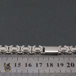 4 دستنبد نقره 21 سانتی درشت مردانه - کد 10002 - تصویر 4