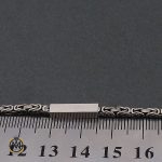 4 دستنبد نقره مردانه 22 سانتی درشت - کد 10003 - تصویر 4